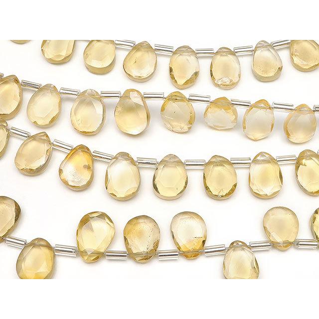 シトリン ペアシェイプカット 8〜11mm【1連販売】 / 9-139 ST-PS