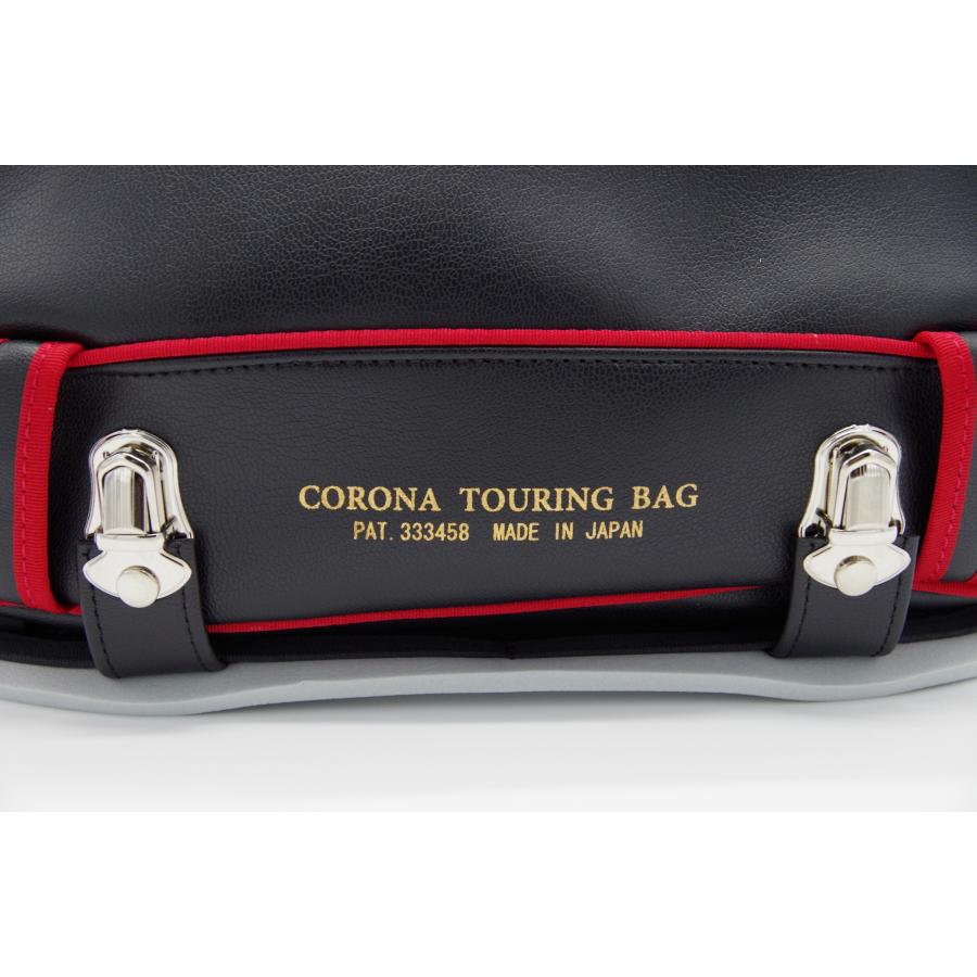 スポーツタイプ 黒×赤ライン (ラグビーボール型) コロナツーリング