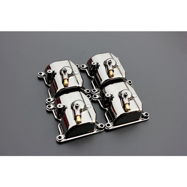 ブラックメッキ CVKキャブ フロートチャンバー 新品 アルミ 4個 ZR-7S