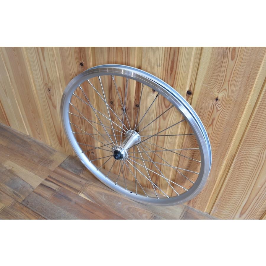 Wheel ホイール 前後セット 車輪 20インチ (406) 8/9/10段用 シルバー