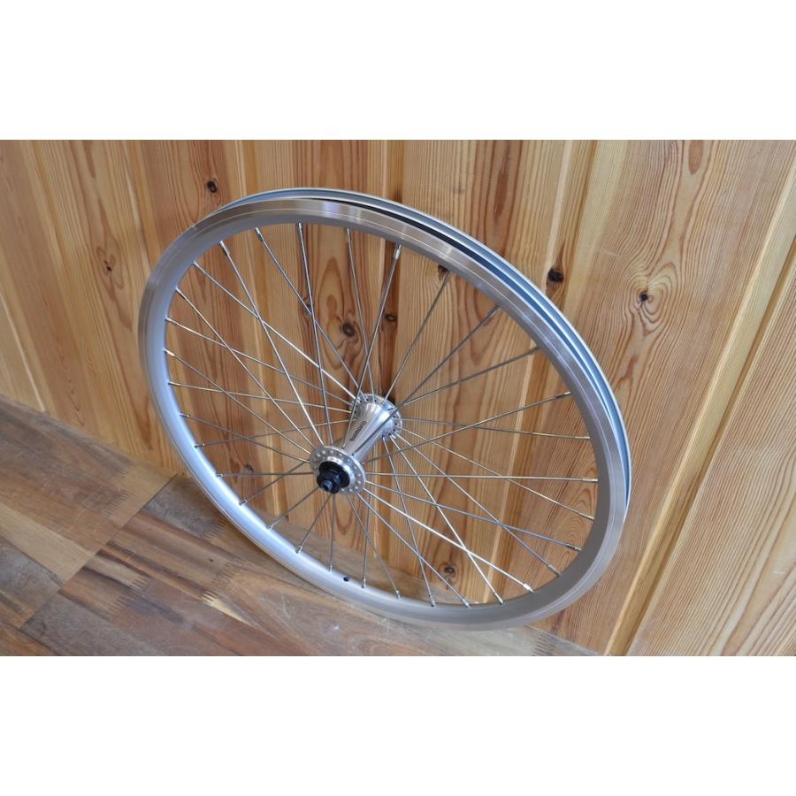 Wheel ホイール 前後セット 車輪 20インチ (406) 8/9/10段用 シルバー
