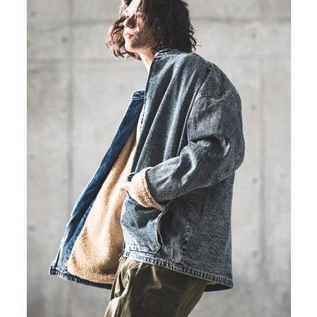 GLIMCLAP 【GLIMCLAP(グリムクラップ)】Denim × boa band collar