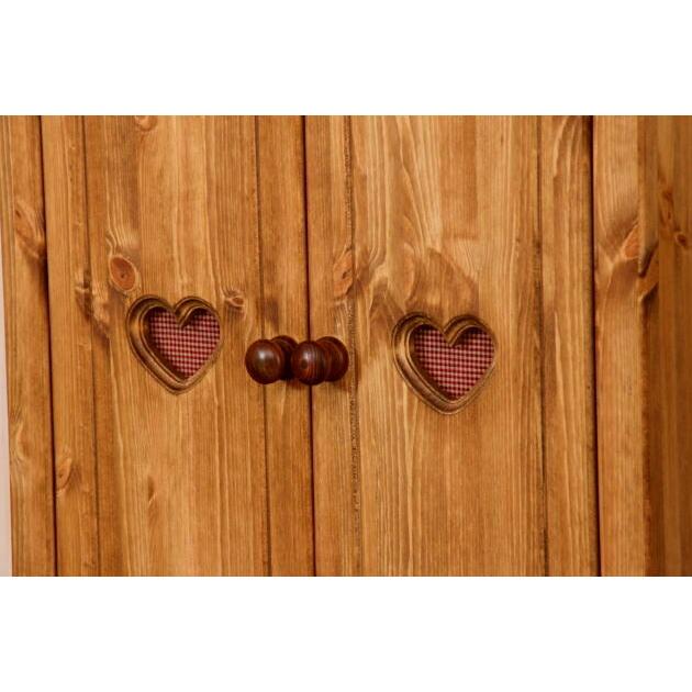 ハート キャビネット L オーダーメイド カントリー家具 完成品 選べる