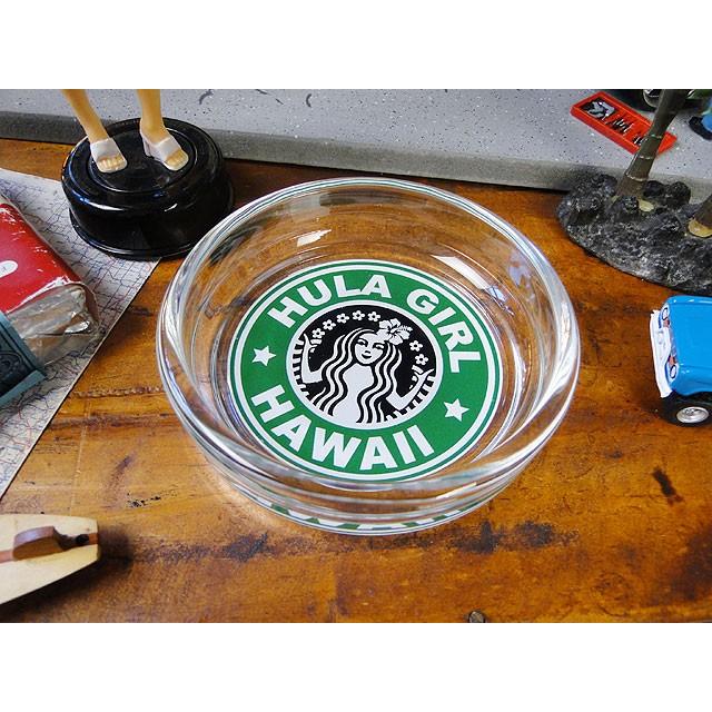 ハワイアン ガラスアシュトレイ （フラガールハワイ） □ アメリカン