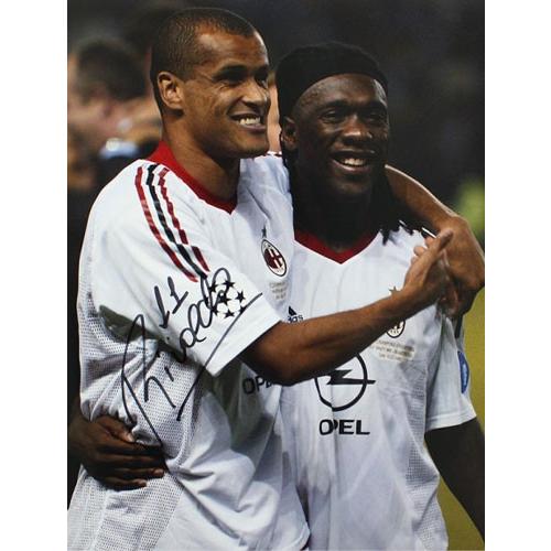 リバウド 直筆サインフォト ACミラン (Rivaldo Signed AC Milan Photo