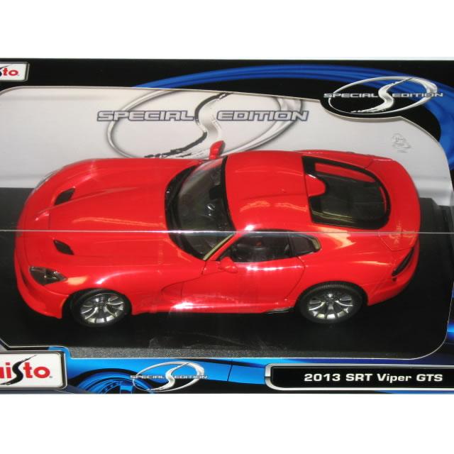 Maisto 1/18 ダッジ バイパー SRT 2013 レッド : カーホビーショップ