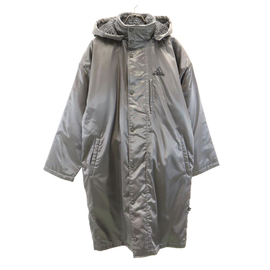 adidas（アディダス） ベンチコート L シルバー メンズ 古着 中古