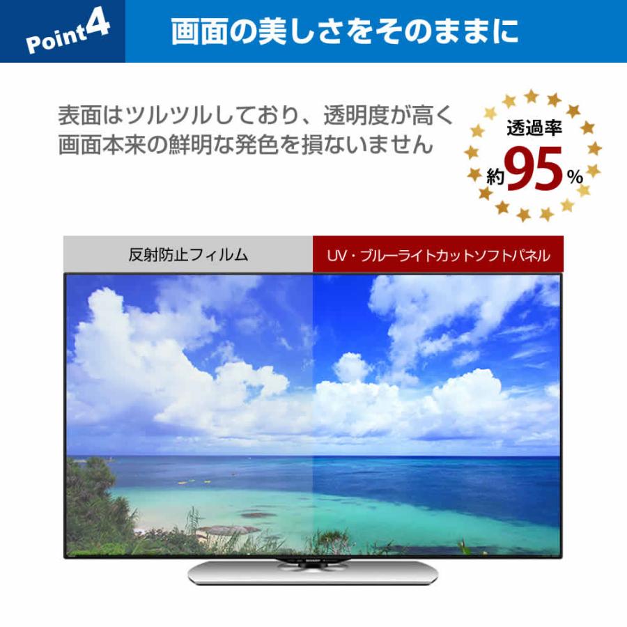 液晶テレビ保護パネル 55インチ ブルーライトカット 有機ELテレビ 55型