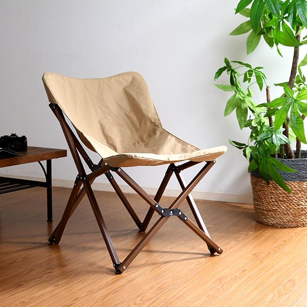 アウトドア バタフライ チェア リラックス 折りたたみ 軽量 コンパクト