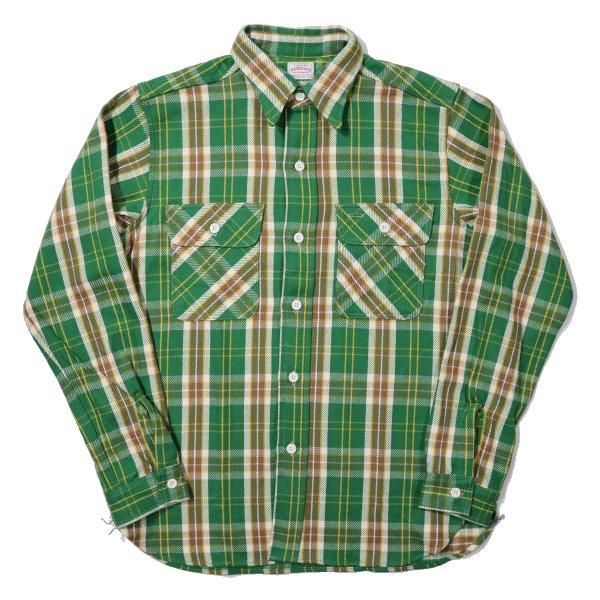 WAREHOUSE（ウエアハウス） 3104 C柄 グリーン FLANNEL SHIRTS
