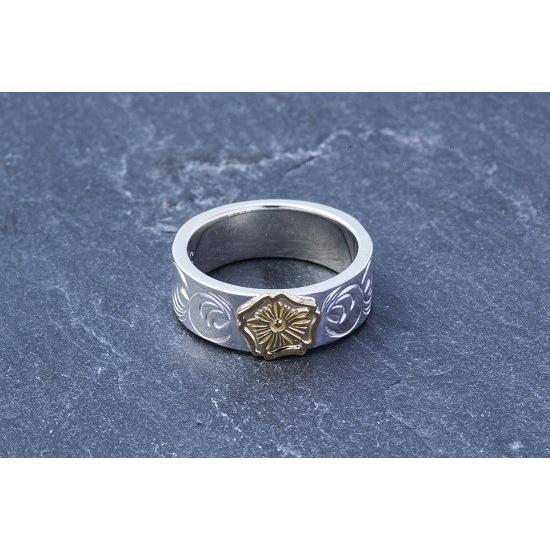 FIRST ARROW's（ファーストアローズ） K18インディアンフラワー付き8mm