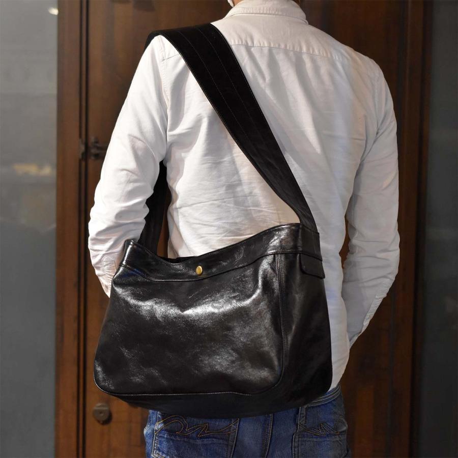 ショルダーバッグ INCEPTION インセプション 新喜皮革 茶芯レザー 馬革