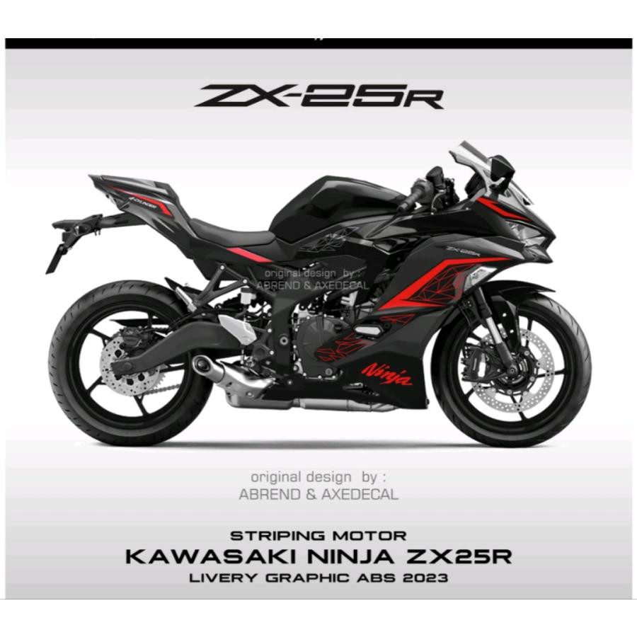 KAWASAKI ZX25R 2023モデル デカール ストライピング ステッカー