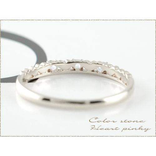 10k リング アクアマリン ハート指輪 ゴールド ピンキーリング k10