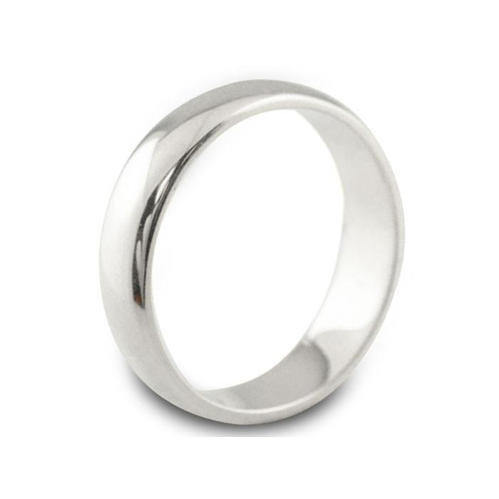 リング メンズ プラチナ 指輪 幅広 甲丸リング 5ミリ幅 地金リング