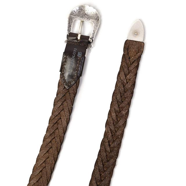 ALBERTO LUTI【アルベルト ルティ】レザーメッシュウエスタンベルト