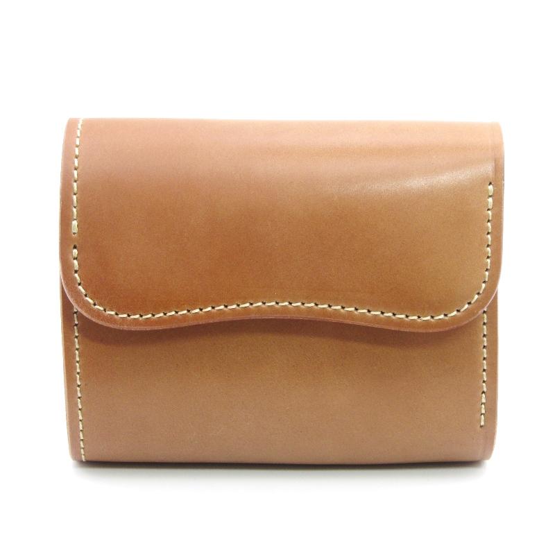 未使用 LAST CROPS ラストクロップス 三つ折り財布 シェルコードバン