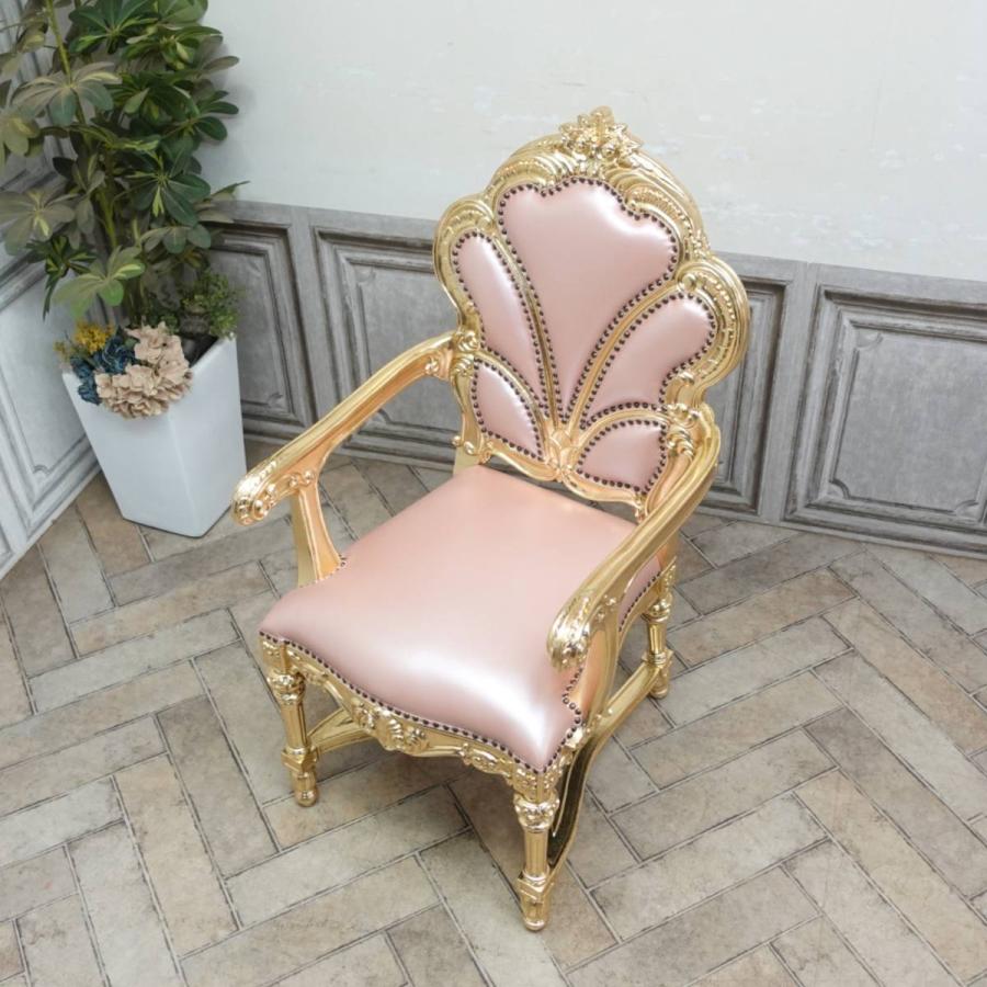 チェア 1人用 ダイニング ロココ バロック シングルチェア