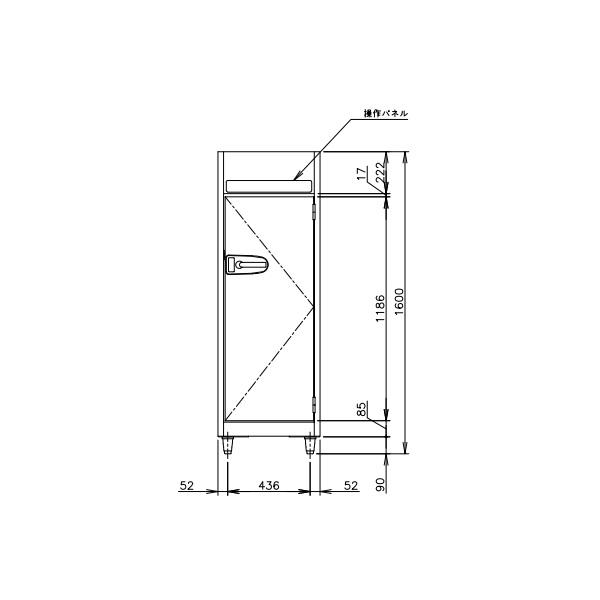 ホシザキ（HOSHIZAKI） 消毒保管庫 HSB-4SC (旧型式：HSB-4SB) 4カゴ