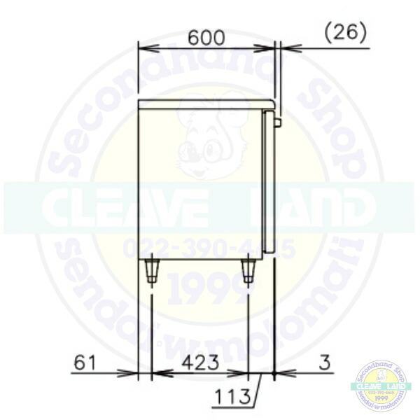 ホシザキ（HOSHIZAKI） RFT-150SNJ-R 右ユニット 自然冷媒テーブル形