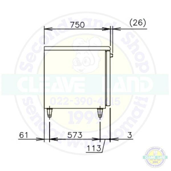 ホシザキ（HOSHIZAKI） RT-180SDJ-R 右ユニット 自然冷媒テーブル形