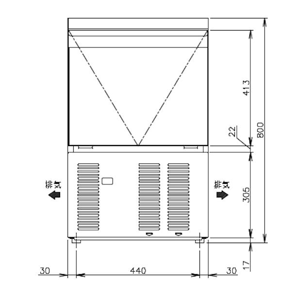 ホシザキ（HOSHIZAKI） 製氷機 IM-35M-2｜アンダーカウンター型 35kg