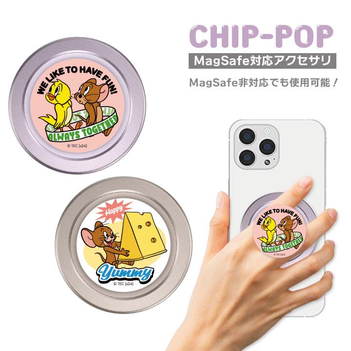 CHIP-POP トムとジェリー スマホグリップ スマホスタンド 薄型