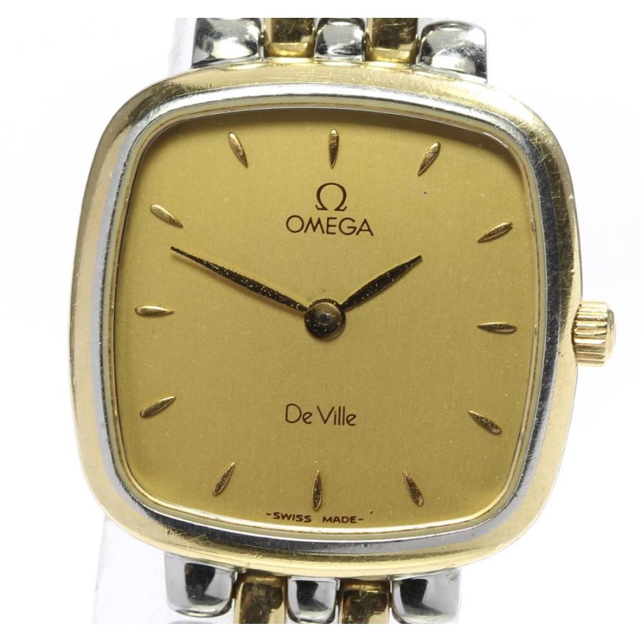 OMEGA（オメガ） 【OMEGA】オメガ デビル スクエア SS/GP ゴールド文字