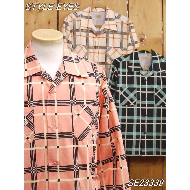 SUGAR CANE スタイルアイズ チェックプリントスポーツシャツ SE28339