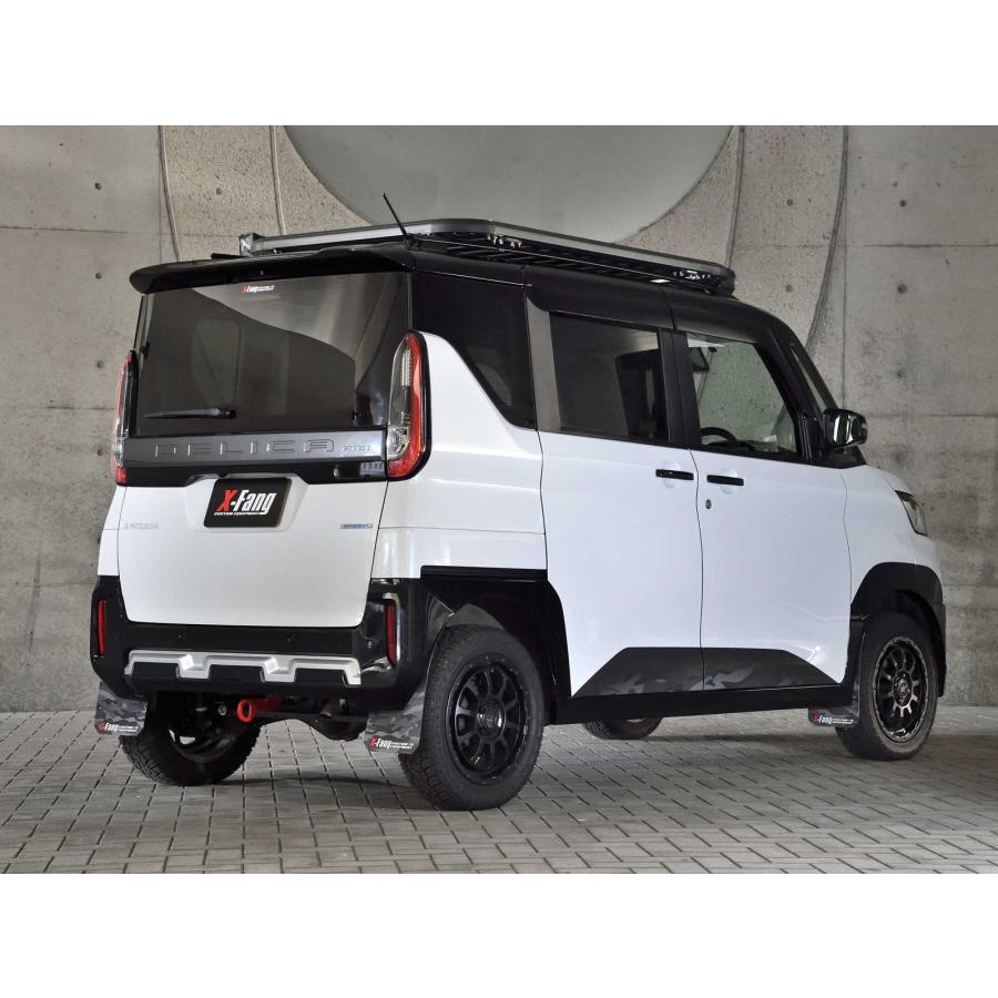 X-Fang：デリカミニ(B3#A型)』マッドフラップカモフラージュ ブラック