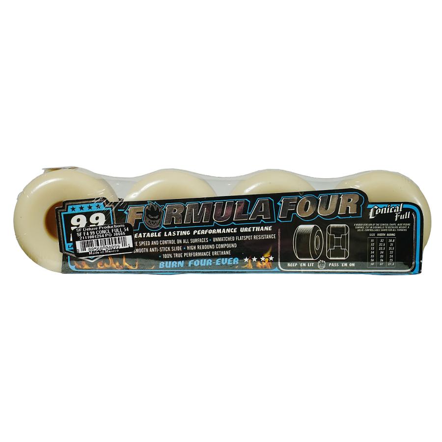 SPITFIRE WHEELS SPITFIRE F4 99D CONICAL FULL 52 53 54 56 BLUE