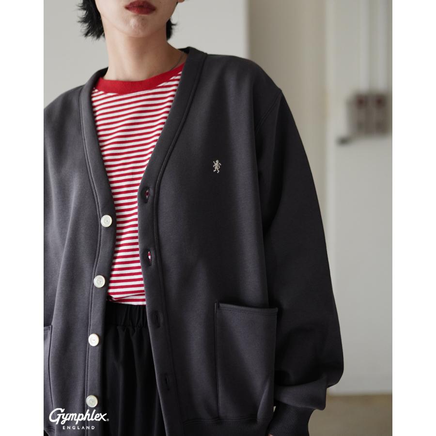 ジムフレックス Gymphlex カーディガン Vネック スウェットレディース