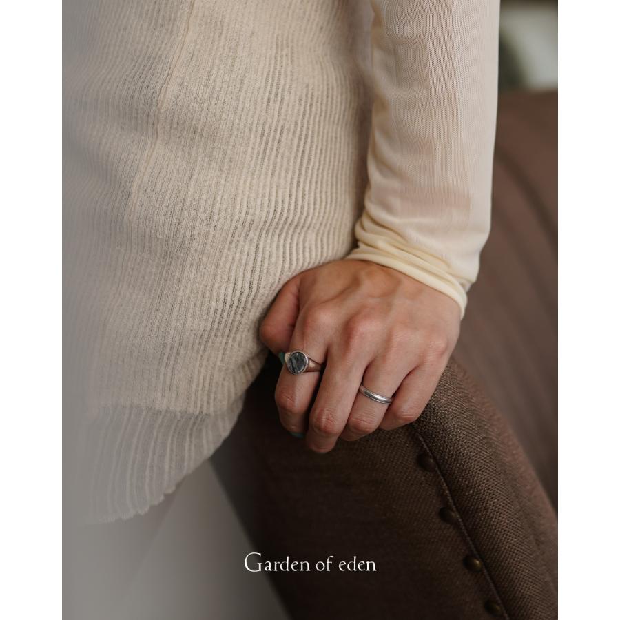 Garden of Eden（ガーデン オブ エデン） オーバルシグネットリング(M