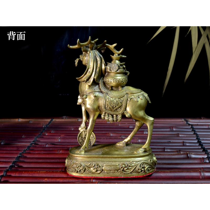 鹿の置物 招福銅製鹿【福禄寿】 : 中国貿易公司ctcオンラインショップ