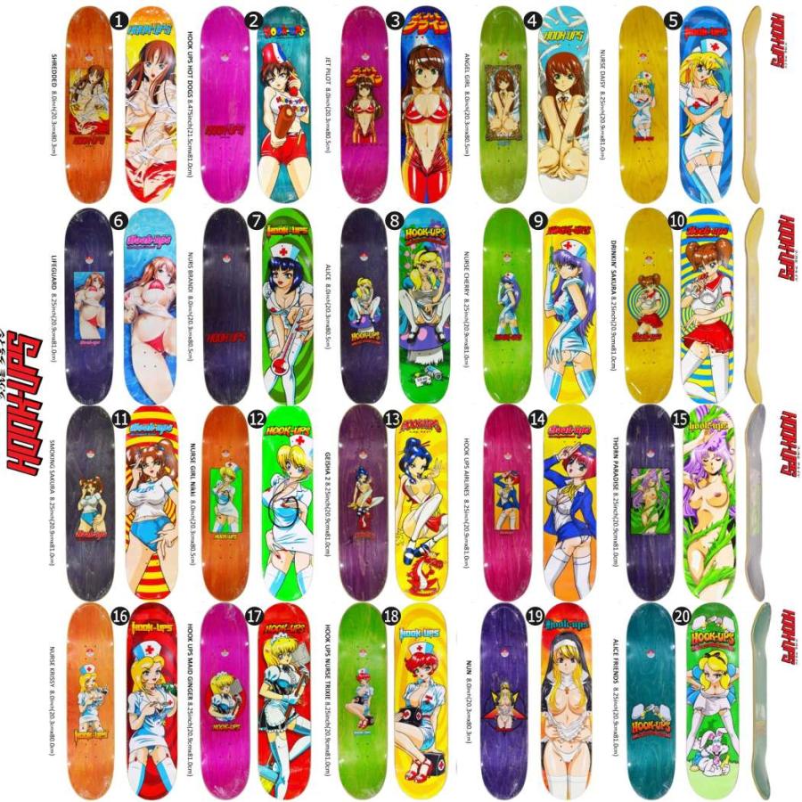 スケボー スケート デッキ スケートボード HOOK UPS フックアップス