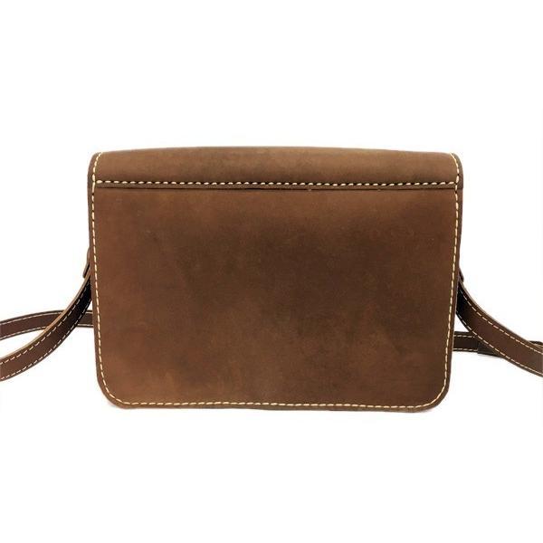 SALE / マグネット 開閉 ナチュラル レザー ショルダーバッグ KL-VER