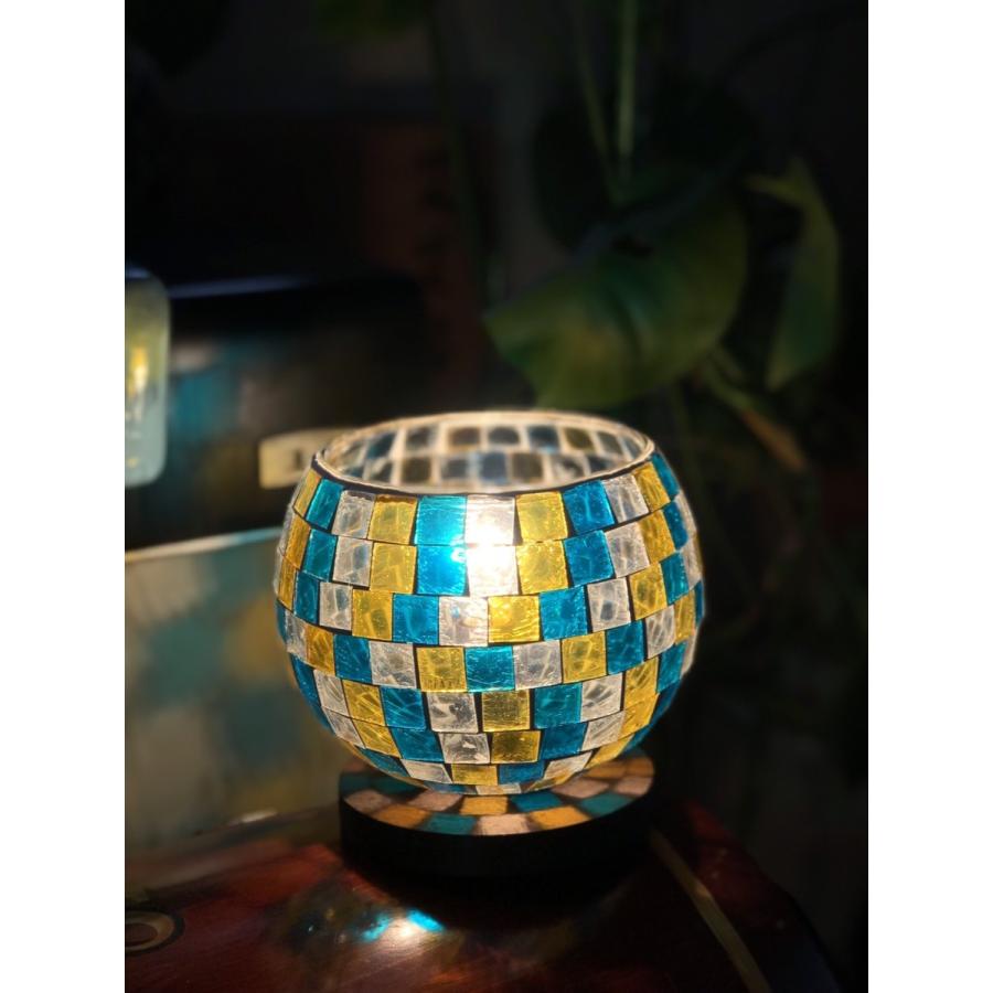 テーブルランプ テーブルライト モザイクガラス ステンドグラス風