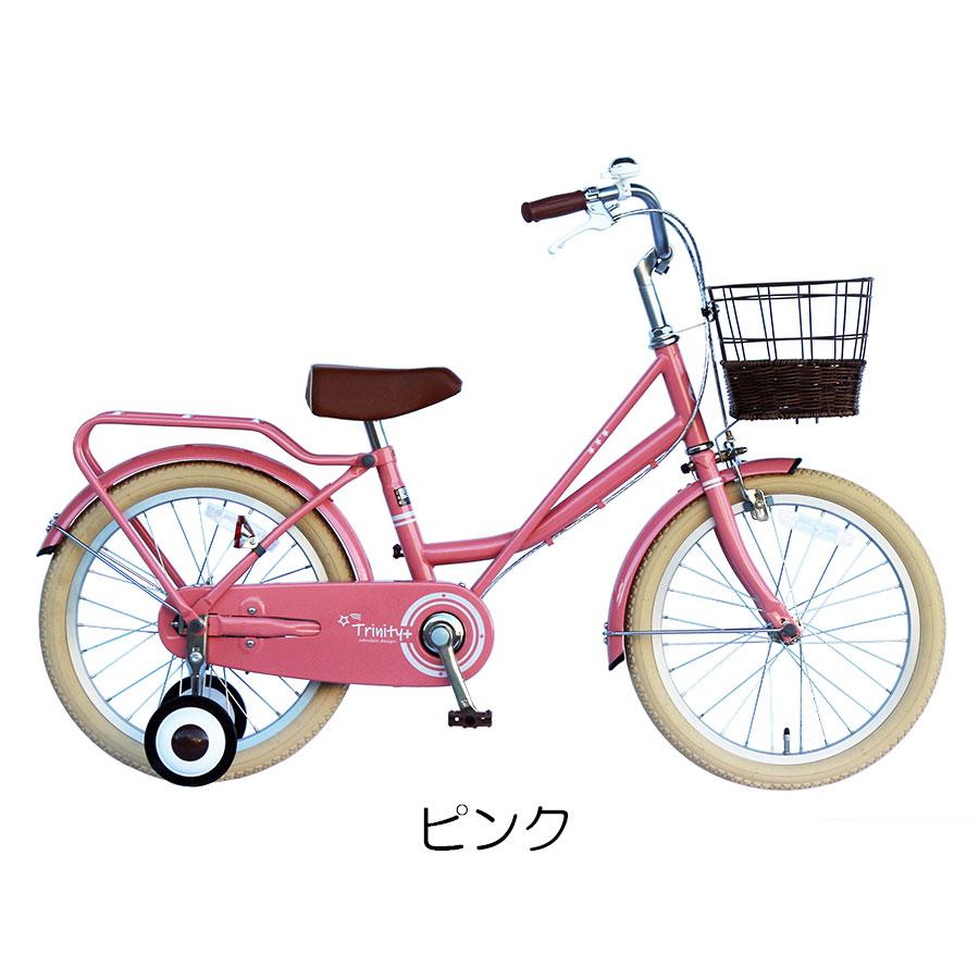 TRINITYplus キッズバイク 半藤カゴ 子供用 自転車 18インチ 本体 男