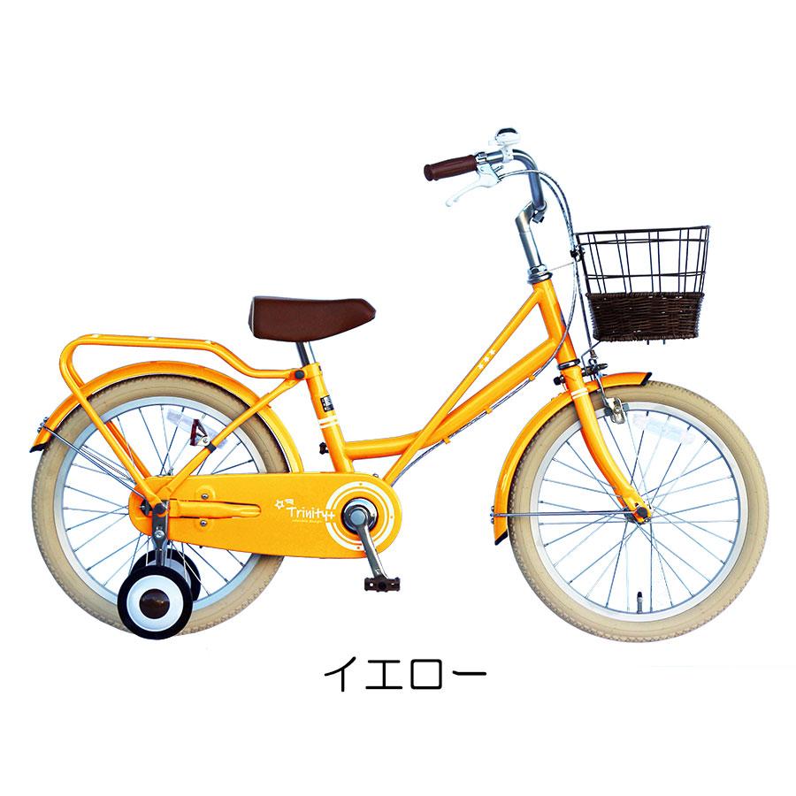 TRINITYplus キッズバイク 半藤カゴ 子供用 自転車 18インチ 本体 男