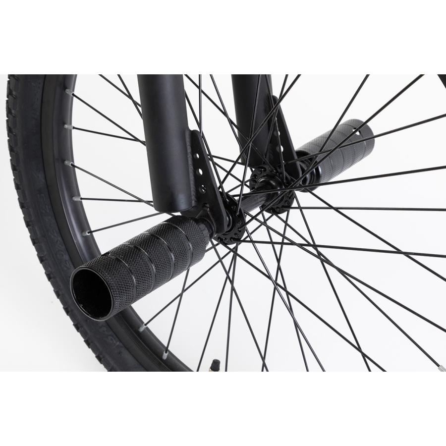 BMX 24インチ マットブラック 8割完成車 送料無料 : BMXピスト自転車の