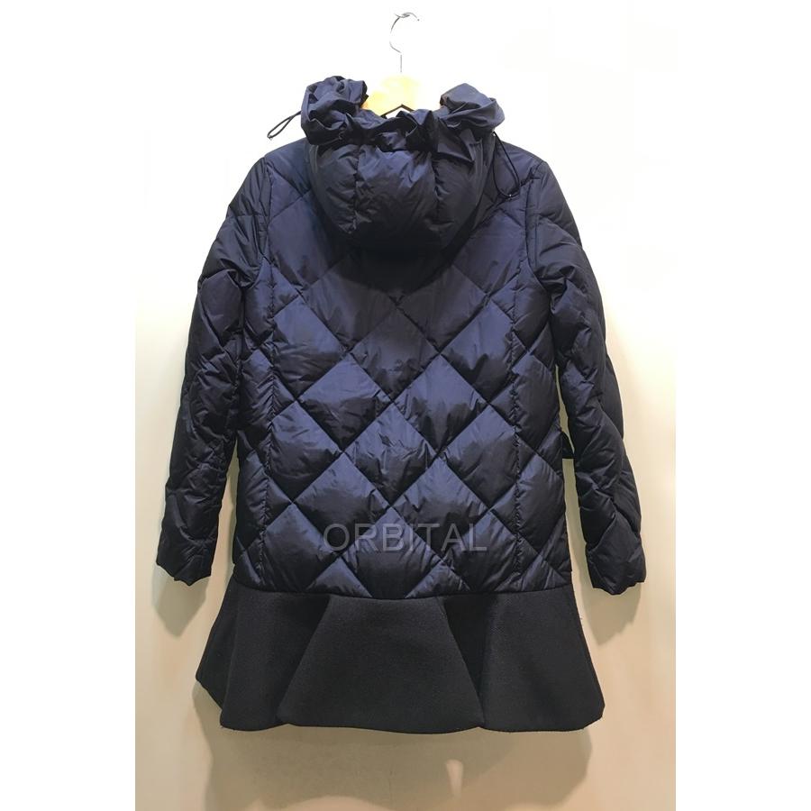 MONCLER フリル付きダウンジャケット ネイビー