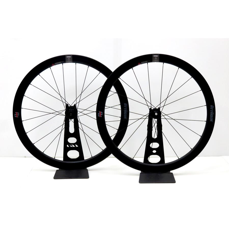 [完成車外し] アタッキ ATTAQUE 45 ホイール前後セット カーボン 700