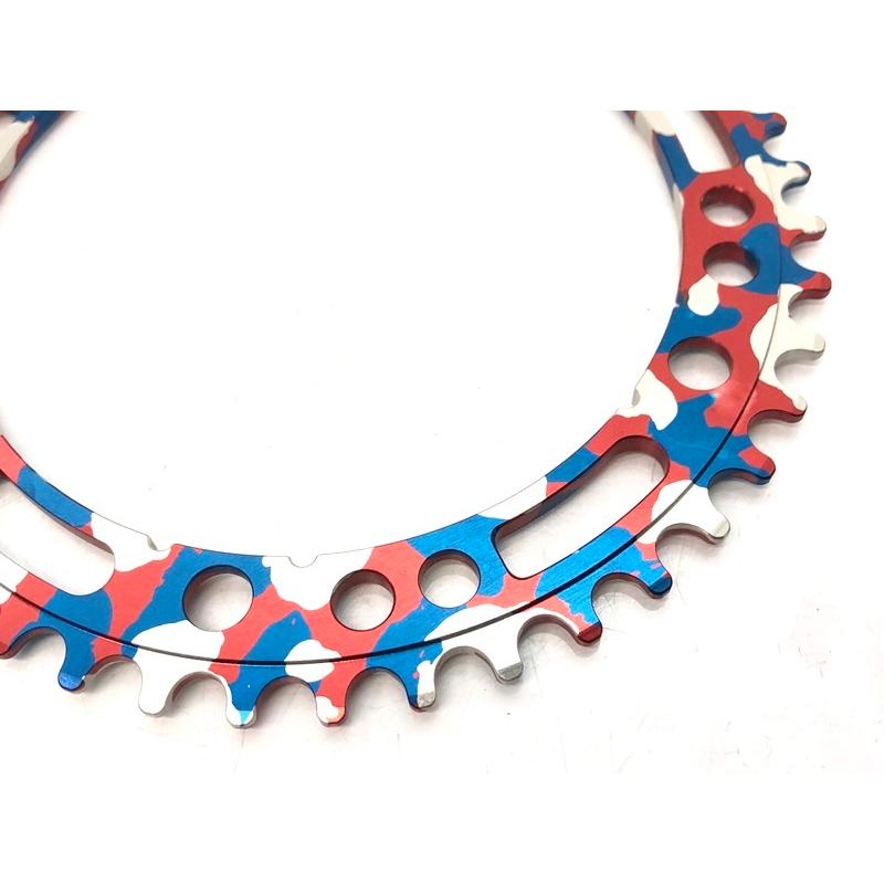 美品 アーロン AARN track chainring チェーンリング trico camo 144