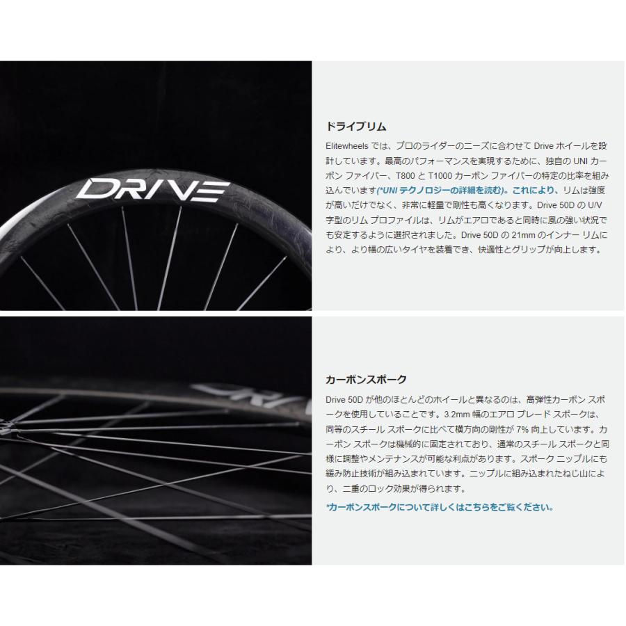 ELITEWHEELS エリートホイール Drive 50D ドライブ ディスクブレーキ
