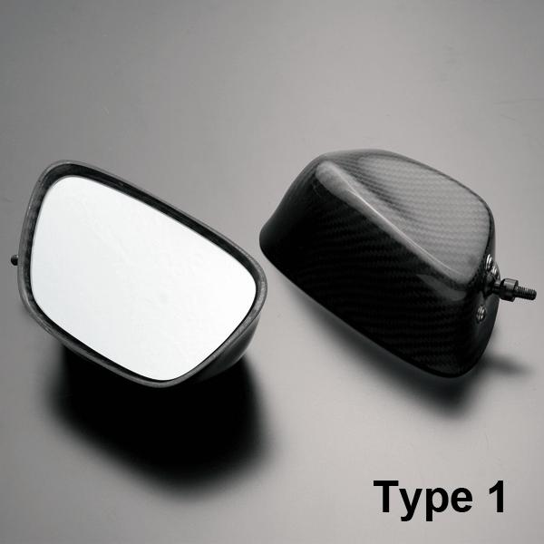 GPz900R Ninja用 フルアジャスタブルドライカーボンミラー : A-TECH