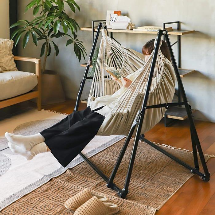 a.depeche（アデペシュ） 自立式 3way ハンモック 室内 屋外 一人用 5