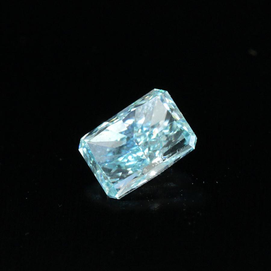 GIA 鑑定書付】 GIA最高級！ Fancy Intense Green-Blue 0.16ct