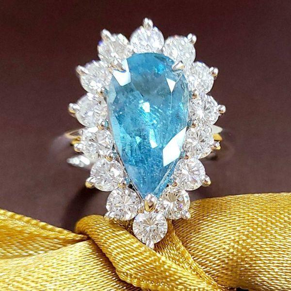 非加熱 ノーヒート ブラジル産 ネオンブルー 3.47ct 天然パライバ