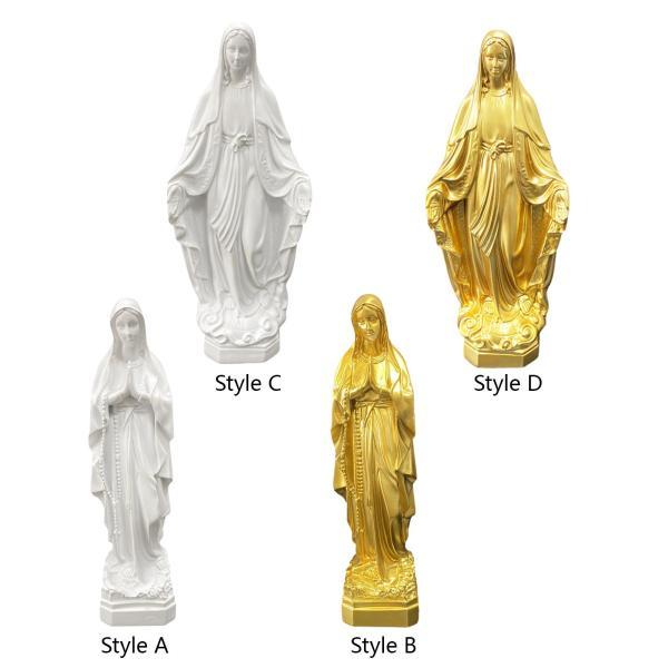 聖母マリアの置物彫刻コレクションアートワーク装飾祈りのマリア像棚