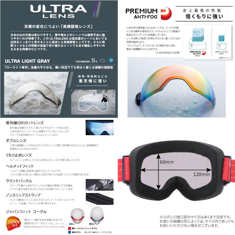 SWANS（スワンズ） ゴーグル 2023 SWANS RIDGELINE-MDH-CU-LG SNOW